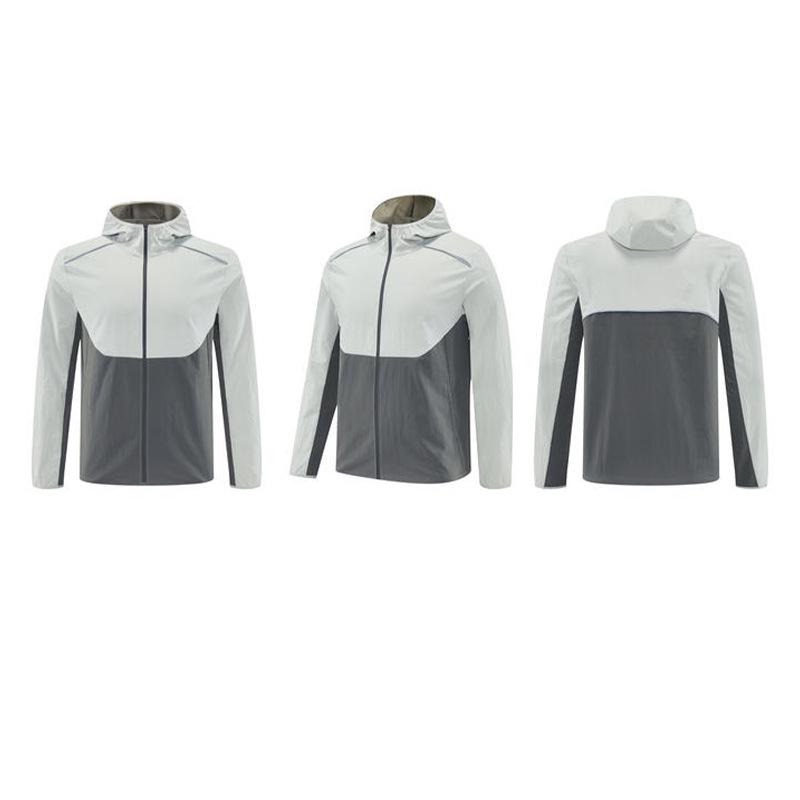 Men's Waterproof Antibacterial Sports Hoodie Jacket for Spring/Autumn - Perfect for Running, Cycling, and Mountaineering