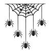 jijijing Halloween Spider Web Light Switch Sticker, Upside Down Decal, Removable Decals, PVC Waterproof Wall Art for Home Bedroom Living Room Entrance