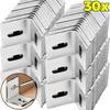 10/30pcs Universal Alloy Corner Brackets 90 Degree Right Angle Bracket for Wood Furniture Cabinet Connect Fastener Accessories