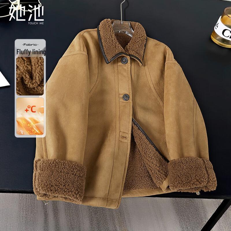 

Женская винтажная куртка-пиджак Shechi, теплая и толстая, укороченная L