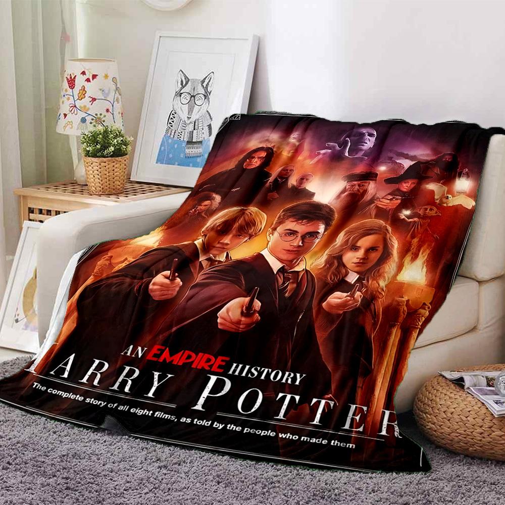 

1pc Harry Potter Empire History Flannel Blanket Soft Warm Throw for Home, Office, Travel, All-Season Cozy Bedding Gift L1413 80cmx120cm(31inx47in)