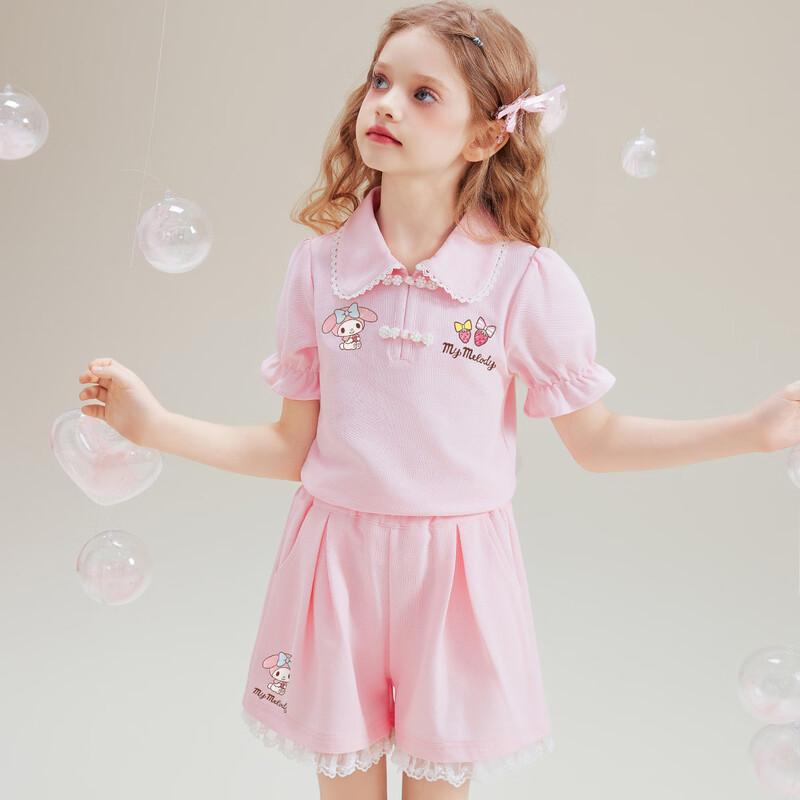 Hello Kitty Girls  New Chinese Style Two-Piece Summer Set 150