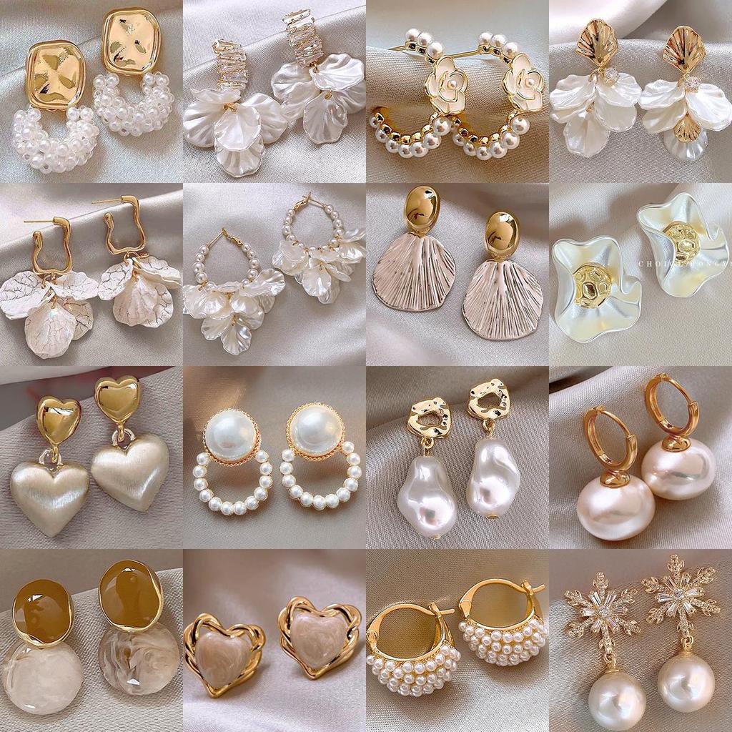 2025 New French Pearl High-End Luxury Earrings for Women - Unique Niche Design, Hot-Selling Studs