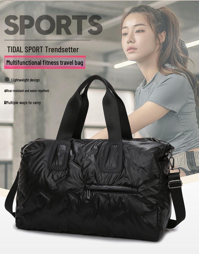 Dámská lehká velkokapacitní cestovní taška – na jedno rameno, do posilovny a bavlněná příruční taška