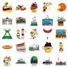 50Pcs Outdoor Scenic Tourism In Germany Graffiti Stickers Beautiful Scenery Cartoon Decal Notebook Phone Suitcase Kid Toys