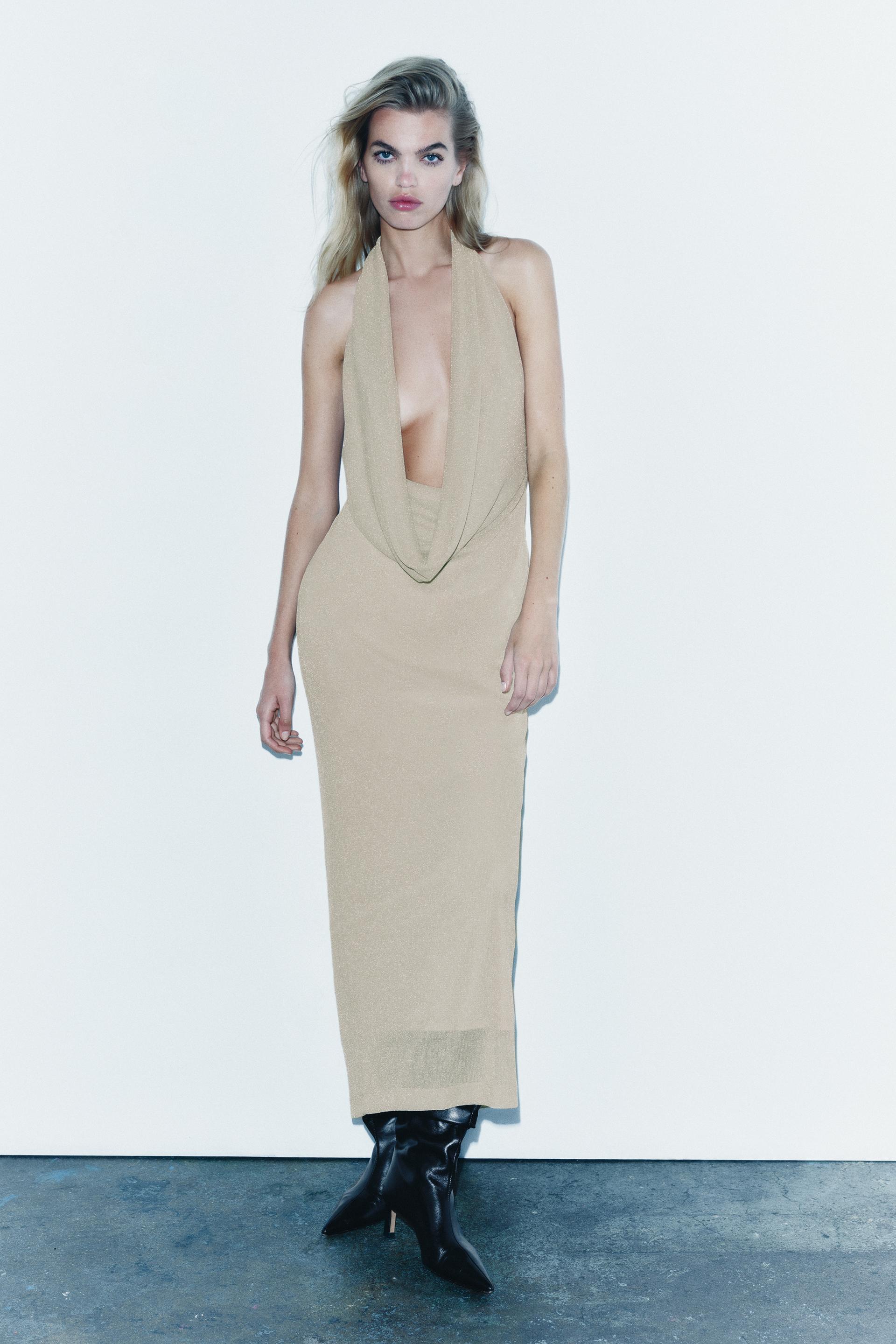 

METALLIC KNIT DRESS