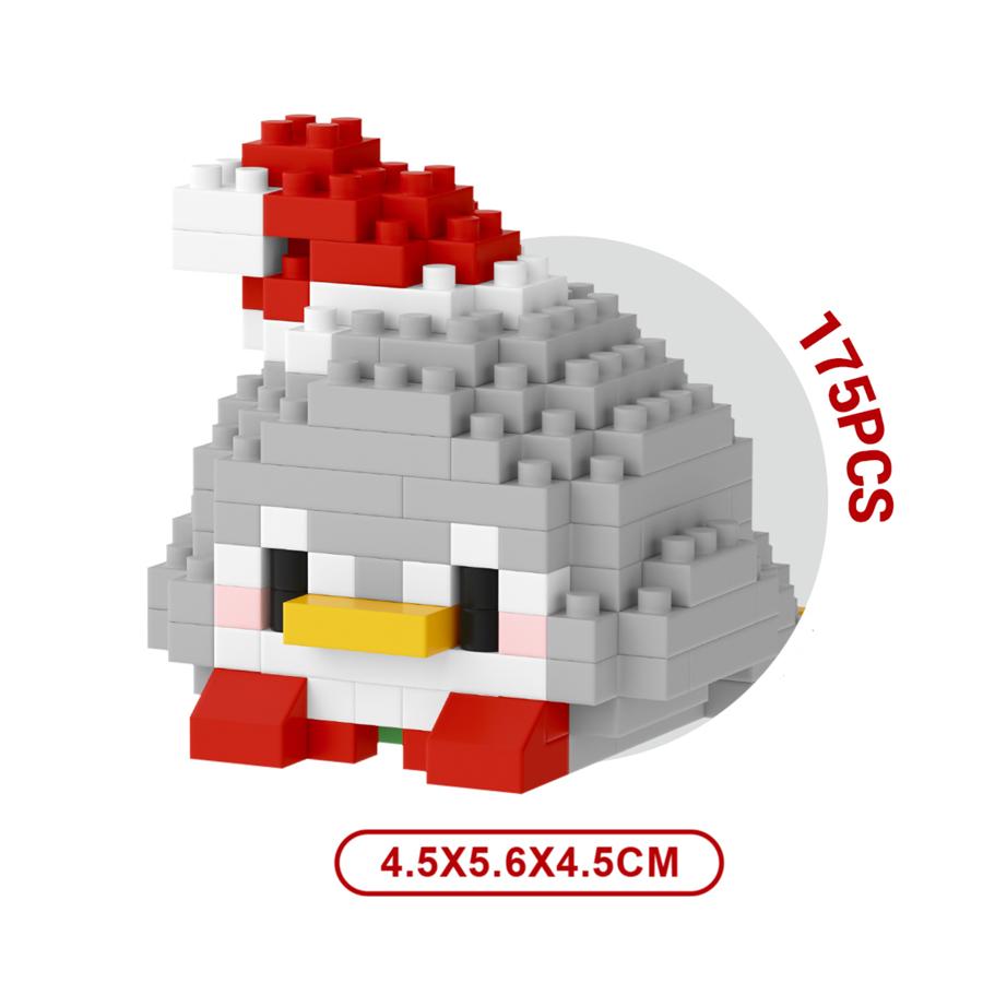 Рождественские игрушки Микро Строительные Блоки Игрушки Для Детей Санта Клаус Олень DIY Рождественские Подарки Украшения No box