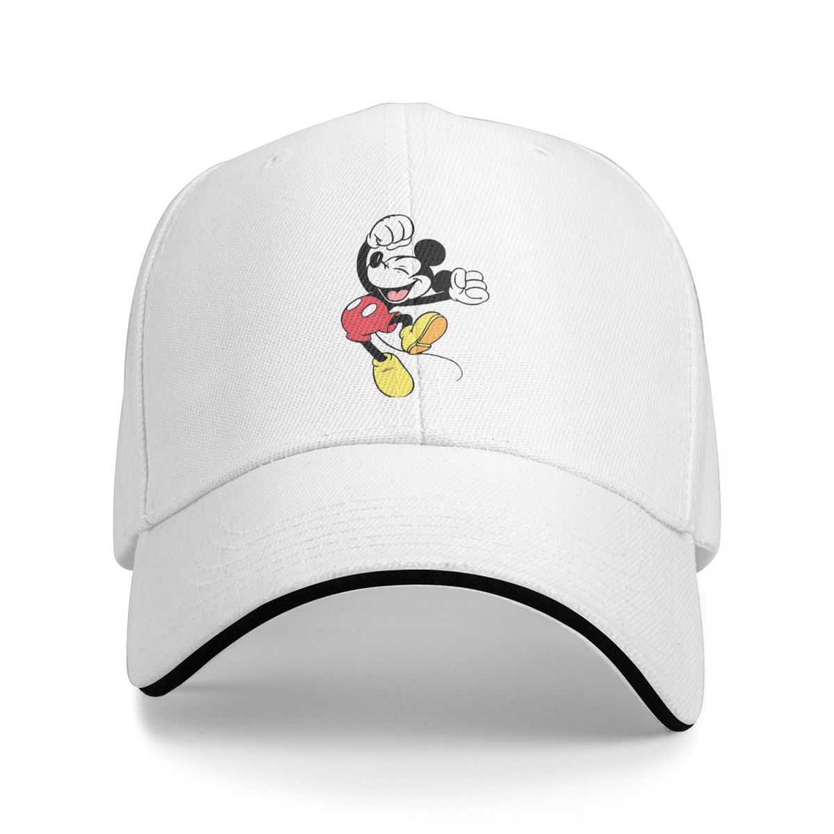 XIXIGO Cap Vrijetijds Mickey Mouse Baseballpetten Voor Mannen Vrouwen Pet Hoofddeksel Voor Dagelijkse Activiteiten Verstelbaar One Size