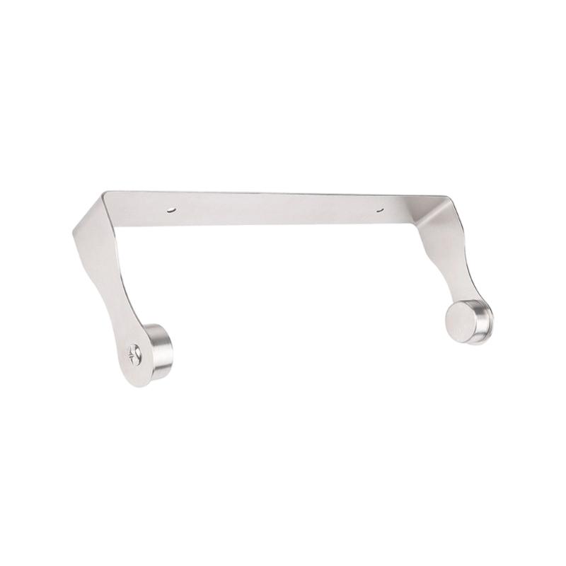 

Modern Wall Mounted Tissue Holder Adhesive Installation Not Tool Required Steel Bathroom Kitchen Organizers for House серебряный