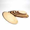 Small Natural Oval Wood Slices Circles Tree Bark Log Discs DIY Crafts Wedding Party Painting Decoration 10-30cm 1pcs