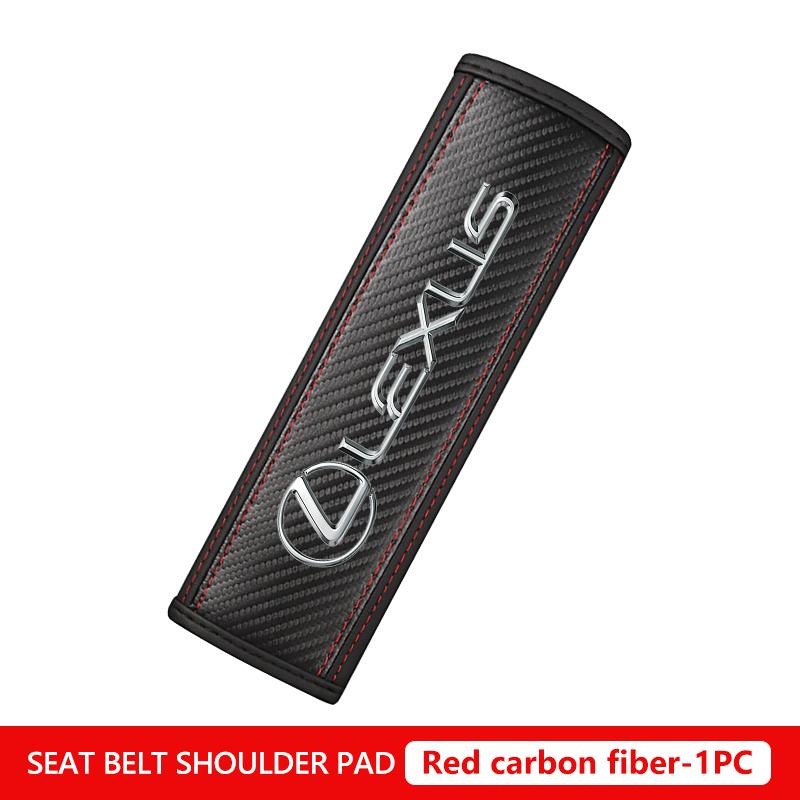 

For Lexus Leather Car Emblem Safety Belt Shoulder Cover Pads Interior Decoration IS350 ES350 IS250 IS460 IS220h IS300 LX570