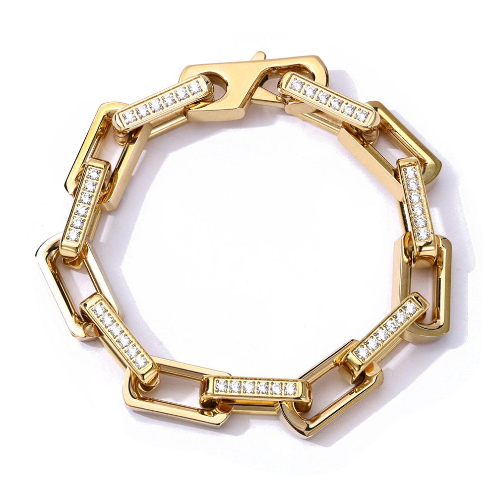 2026 Fashion High Luxury Bamboo Bracelet for Men and Women, Non-fading Titanium Steel Zircon Hip-hop Jewelry Accessories