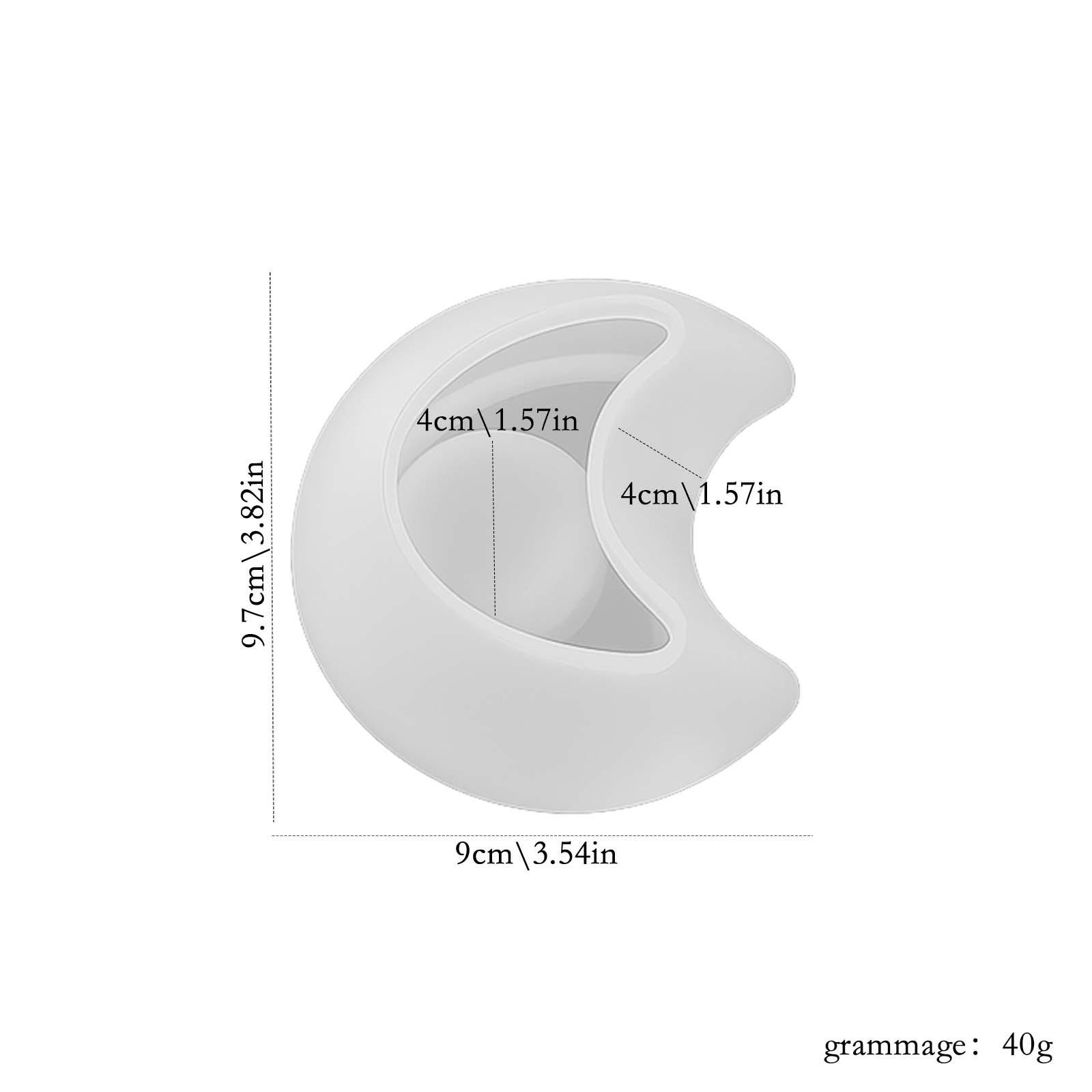 Creative Candle Holder Silicone Mold Heart Moon Star Shape DIY Aromath Tea Light Holder Epoxy Resin Mould DIY Craft Home Decor