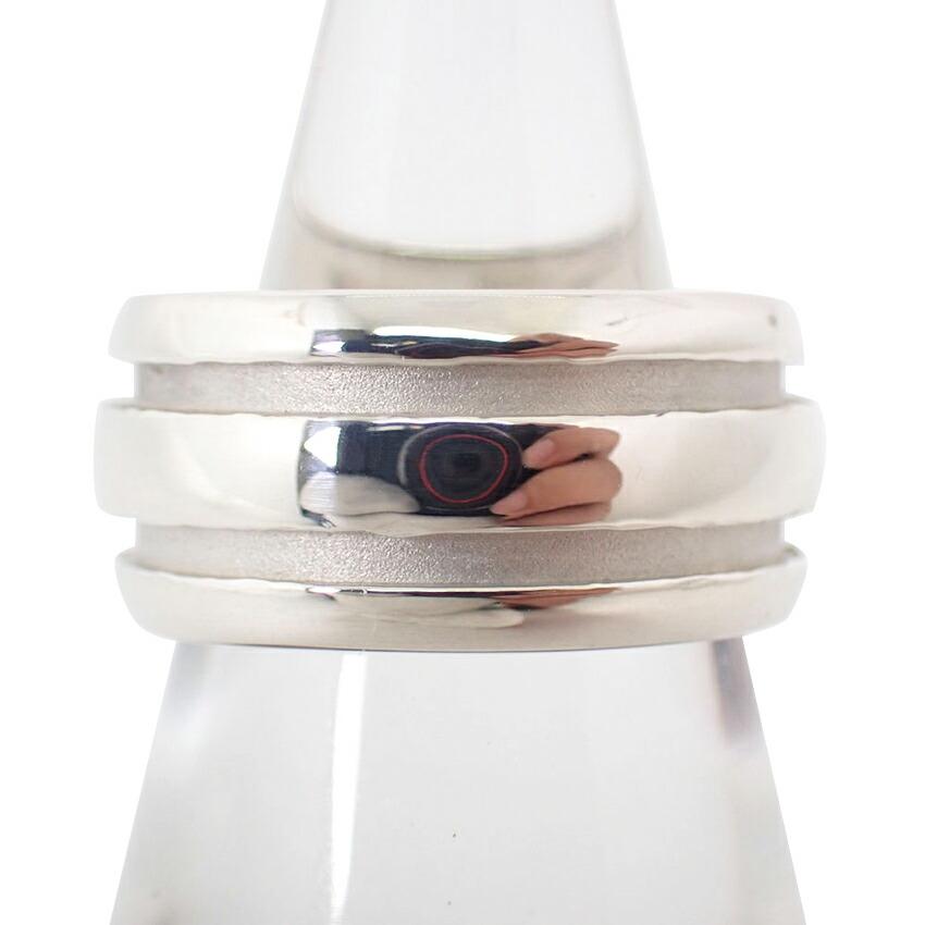 

[Pre-owned] TIFFANY 925 Double Line Ring / Size 6.5 / j43-10