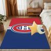 Canadiens Eishockey Team Fußmatte für Wohnzimmer, Spielzimmer, Büro, Schlafzimmer, Bürobodenmatte Verspieltes Design, Weihnachts-Fan-Geschenke
