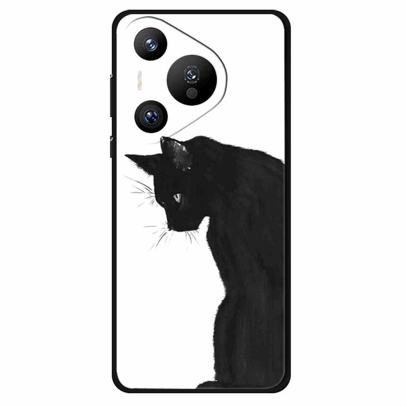 For Huawei Pura 70 Ultra Pro Case Silicone Animal Painted TPU Soft Phone Back Cover For Pura70 Pro+ Lion Shockproof Case Pura70
