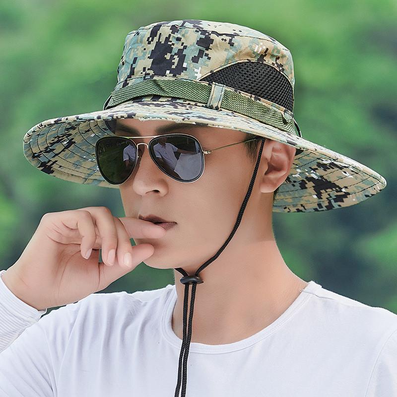 Fisherman Hat Men Summer Sun Protection Cap With Short Brim For Fishing And Outdoor Activities