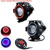 Motorcycle Headlight Fog Lights Super Bright Abgle Eyes Additional Spotlights Universal Moto Auxiliary U 7 Mini LED Driving Lamp