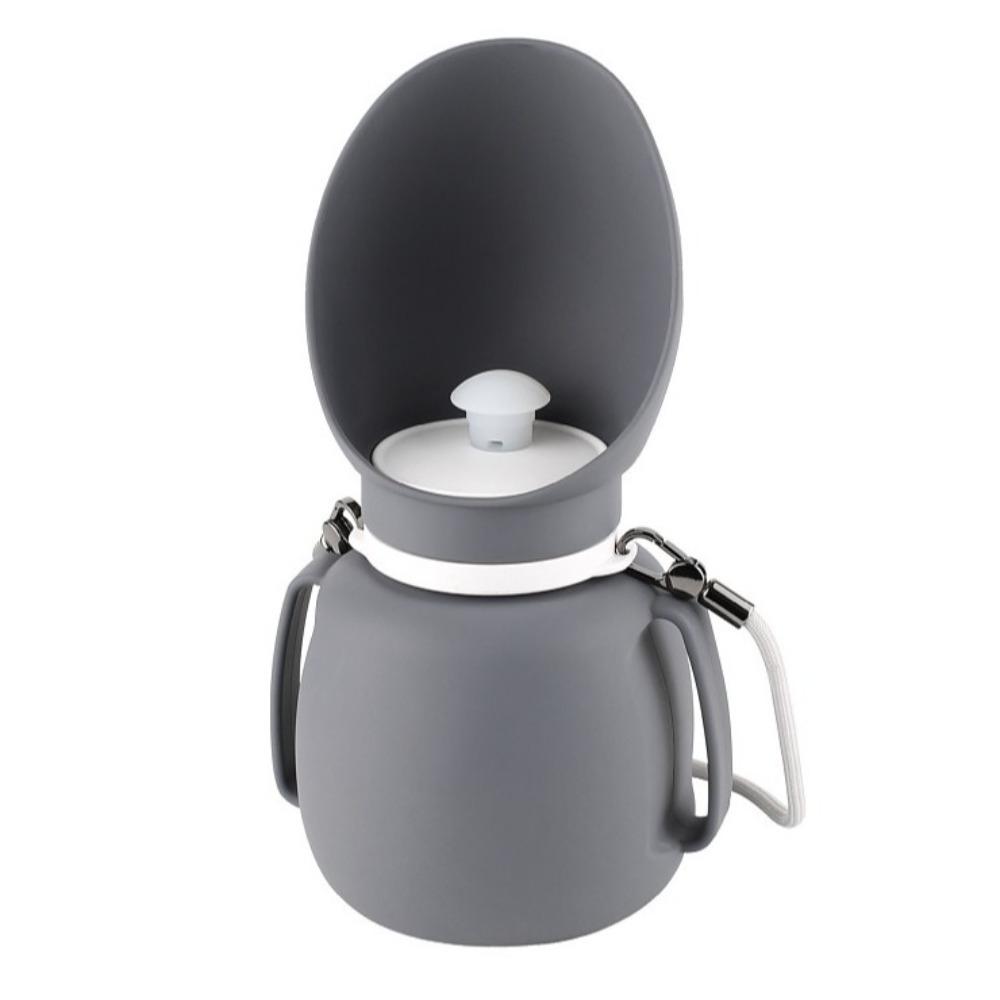 

Silicone Pet Water Dispenser 800ML Dog Walking Kettle Water Cup Dog Water Bottle for Outdoor серый