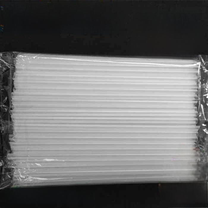 Disposable Sharp Tip Plastic Straws for Soy Milk Cup Freshly Ground Soy Milk Straw Hard Food Grade Plastic Individual Packaging