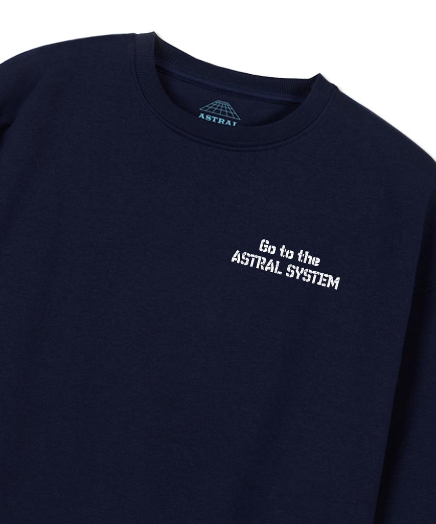 ASTRAL PROJECTION Astral System Loose Fit Sweatshirt_Navy