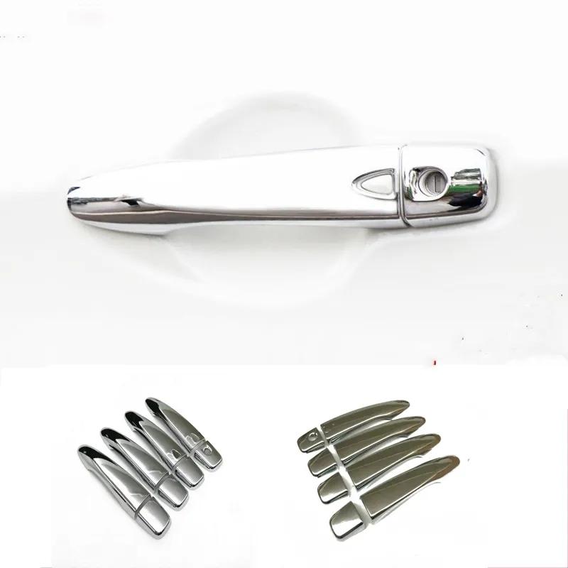 For Nissan Almera Versa MK4 N18    ABS Carbon Fiber Glossy Black Car Door Handle Cover Trims Car Styling Accessories