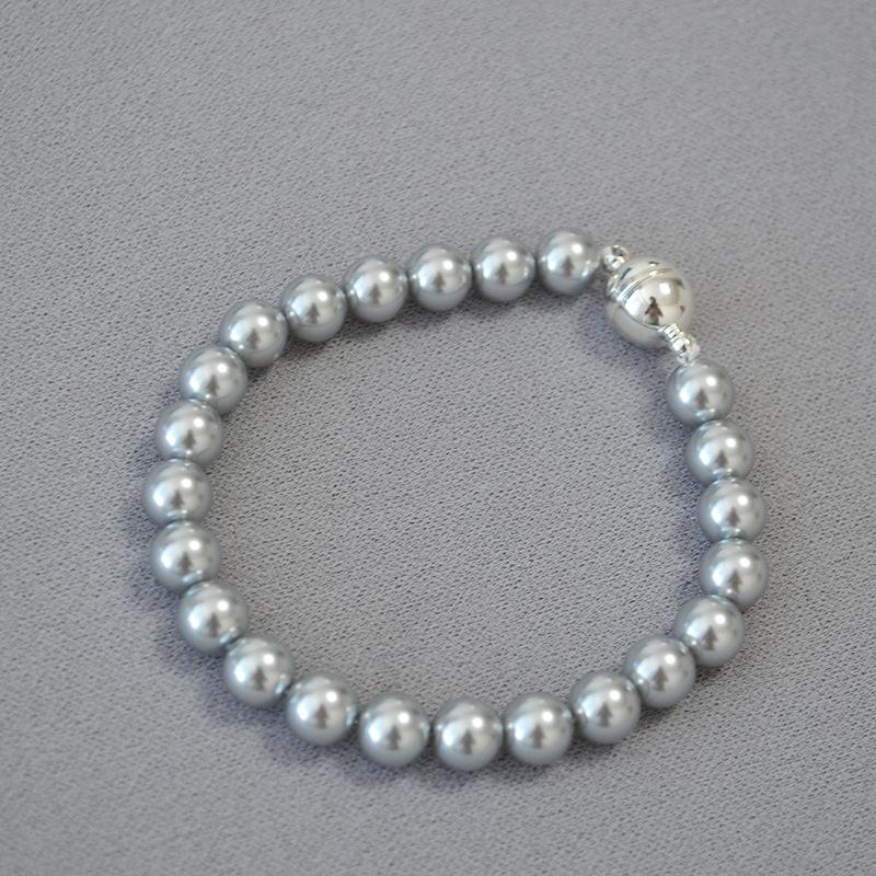 Элегантное французское жемчужное магнитное ожерелье и цепочка для свитера для женщин