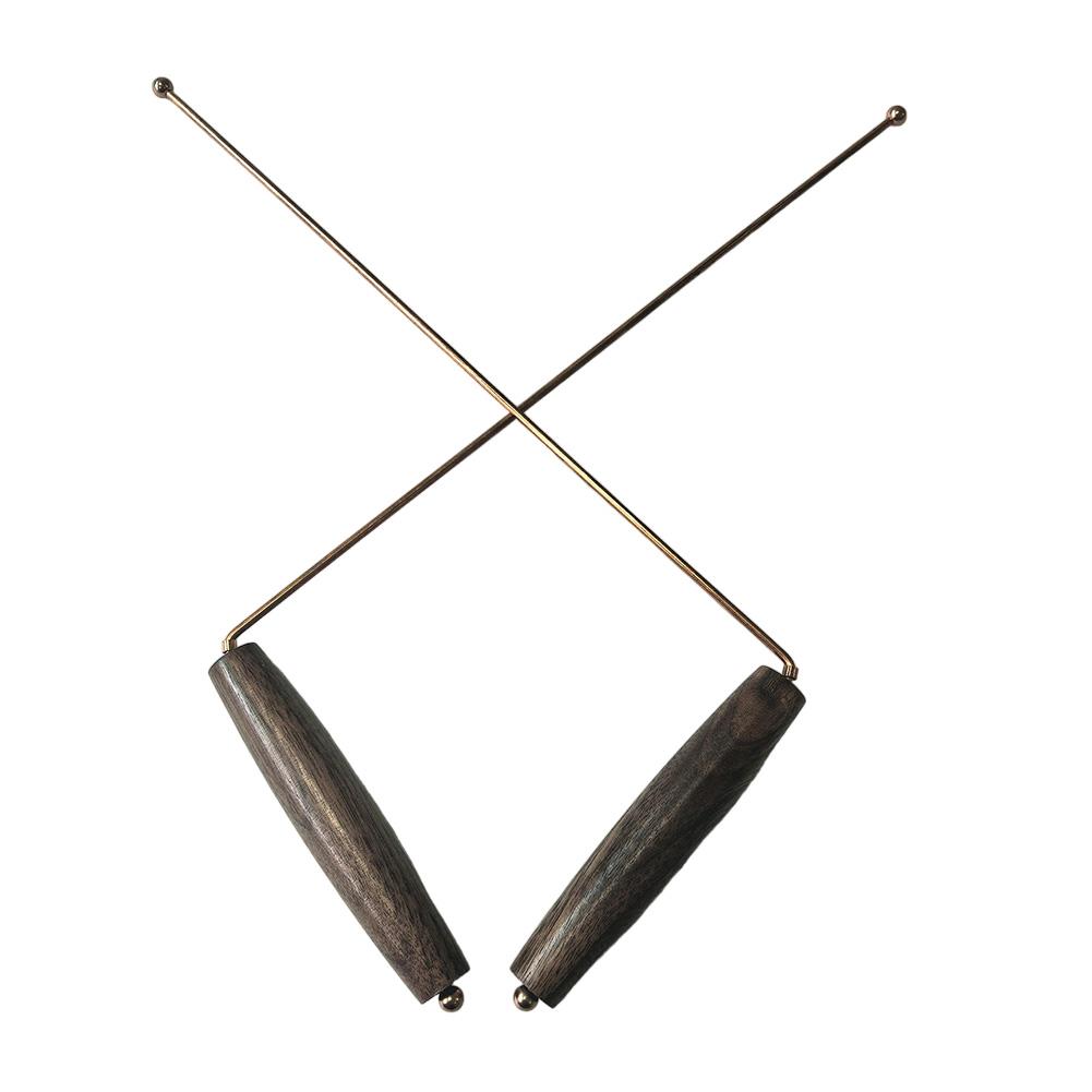 Bakır Çubuk Takımı - Doğal Ceviz Saplı Kehanet Çubuğu Avcılık ve Diğer Gizli Kullanımlar Bir Arkadaş veya Aile Üyesi