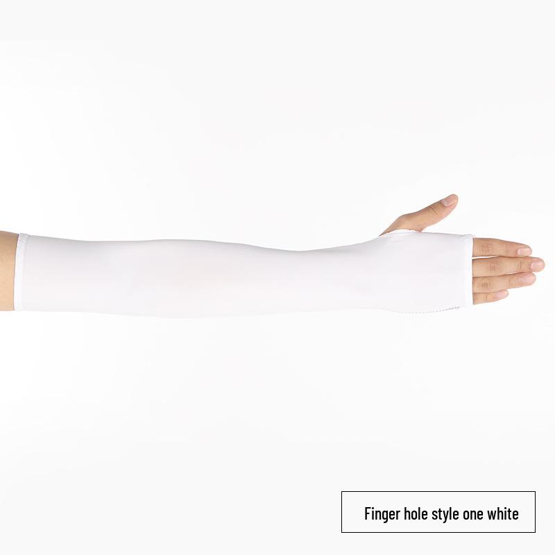 Unisex Ice Silk Cooling Sleeves – Elastic, Breathable Mesh, Comfortable Fit One Size