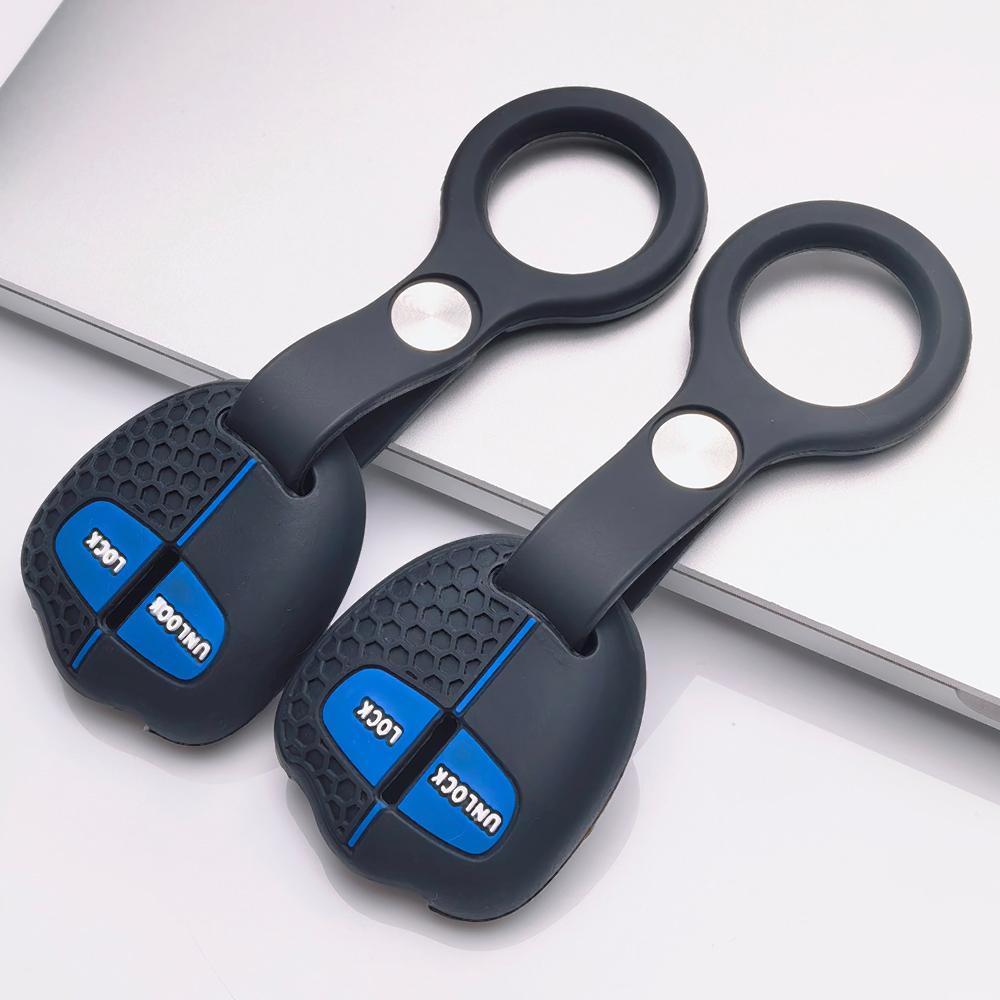 Key Fob Cover for Mitsubishi Outlander ASX Lancer Triton Pajero Sport Eclipse with Keychain Anti-Scratch Surface Shockproof Structure
