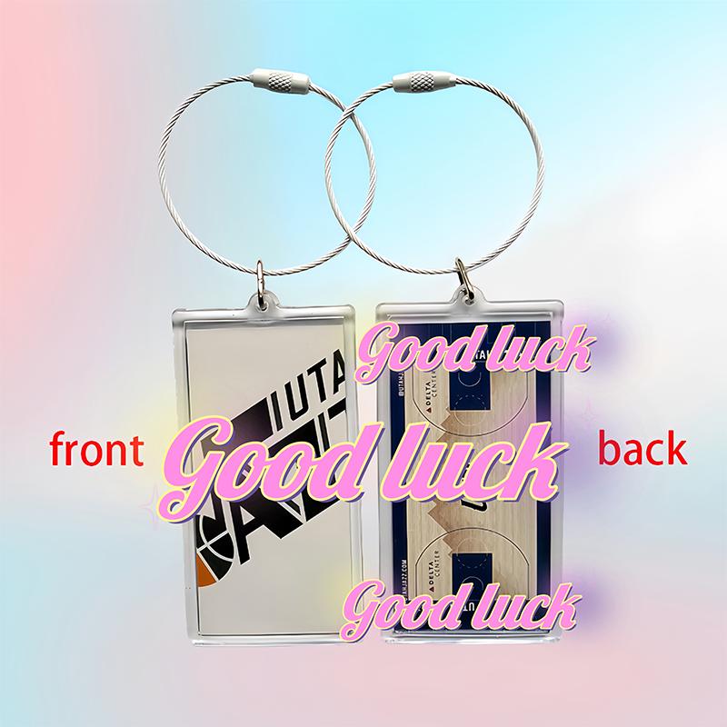 Sports Backpack Handbag Team Keychain Idol Star Basketball Court Keychain