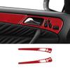 Red Carbon Fiber Front Door Panel Cover Trim For Mercedes-Benz W203 Type B