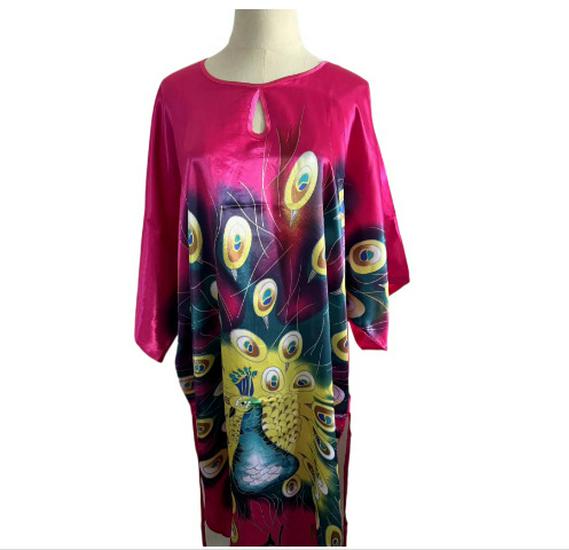 Plus Size Silk Qipao Pajama Robe & Tang Suit Bathrobe