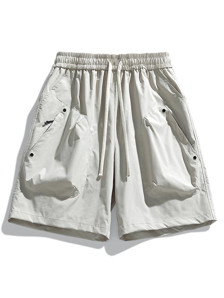 Men's Casual Shorts, Ice Silk Outdoor Workwear Shorts, Men's Quick Drying Shorts, Loose Sports Pants