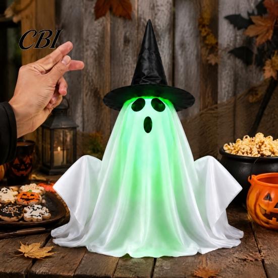 Eingang Willkommensszene Elektrisch hebende Halloween Geisterdekoration mit Stimme/Fernbedienung, Interaktives gruseliges sprachaktiviertes Requisit