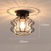Crystal Ceiling Light Semi Indoor Lighting Metal 27 Base Decorative Lamp Mini Chandelier for