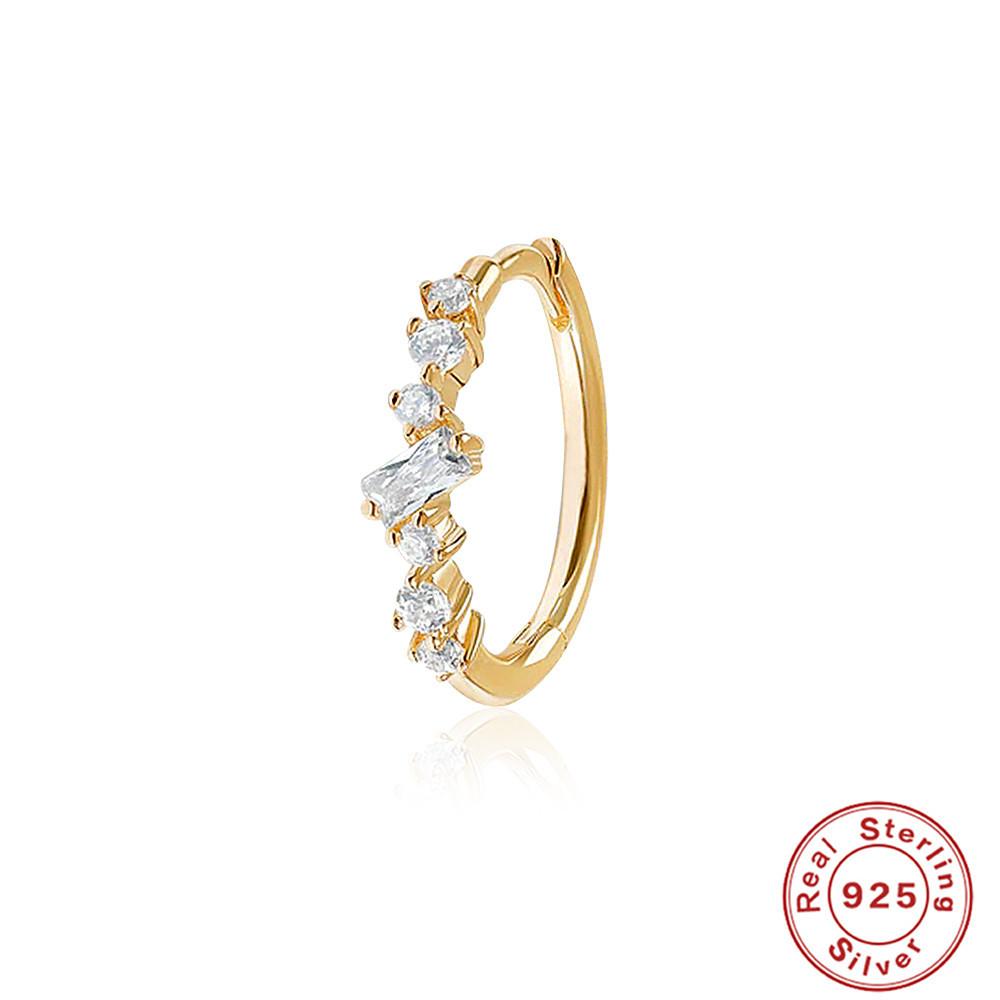 Fashion Ins Wind S925 Sterling Silver Earbone Rings Simple Classic Versatile Diamond Earrings Earrings Earrings Women