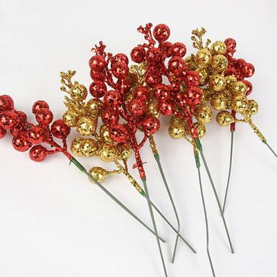 Brand New Artificial Red Berries Foam 20 Cm 6pcs Foam