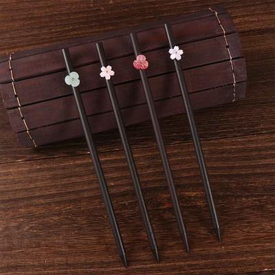 Disk Hair Simple Hanfu Chinese Style Flower Hairpins Wooden Hairpin Hair Sticks Hair Accessories