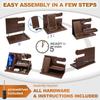 Gifts for Men Wood Phone Docking Station Desk Organizer Fathers Gifts Gifts for Him Xmas Gift Anniversary Birthday Presents Nightstand Key