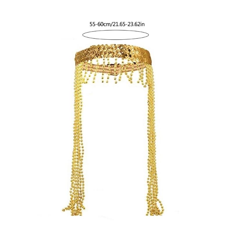 Egyptian Beaded Headband Snake Shape Bangle Carnivals Headpiece Carnivals Hairband Party Cosplay Costume Tool Unisex