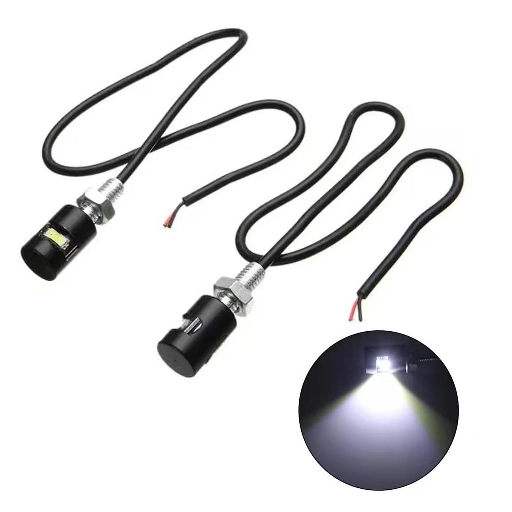HUIKKJP LED License Light, Built-In Bolt, License Plate Lamp, License Plate Screw, LED Built-In