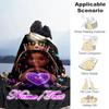 1PC Custom Name "Magical Princess Crown Night" outdooor Flannel blankets Throw Blanket All-Season Throw Gift Bedspread for Couch, Bed, Camping Holiday