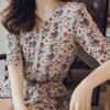 2024 Summer Floral Chiffon Wide-Leg Short Jumpsuit for Women