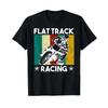 Vintage Flat Track Racing Motorcycle Racer T Shirt Vintage Washed Unisex Soft Versatile Casual Stylish Designer Clothes