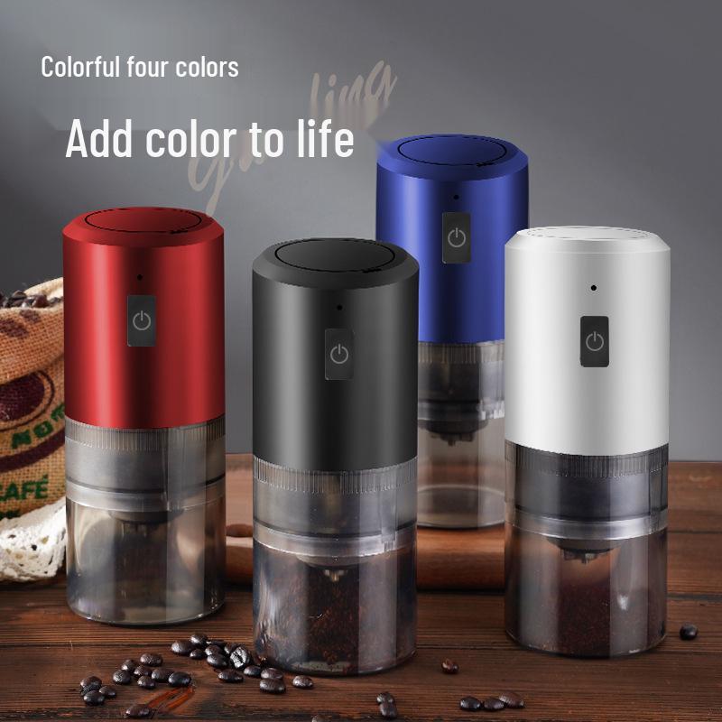 Portable Electric Coffee Bean Grinder - Compact Hand-Crank Mill for Home and Travel