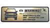 Honami Works New Land Cruiser Rank 250 LAND CRUISER Security Emblem 24 Hour Surveillance Dash Cam GPS Tracker Sticker (Gold)