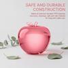 Apples Squeeze Toy with Leaf, Slow Rise Candy Stress Reliever, Soft TPR Fidget Ball for Adults, Clear Cute Fruit Shape Desk Gift