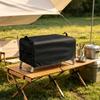 Portable Gas Cooker Cover, 600D PVC Dust Cover with 25 X 18 X 15 Size, Rectangular Storage Cover for Backyard Cart Use and Camp Carry