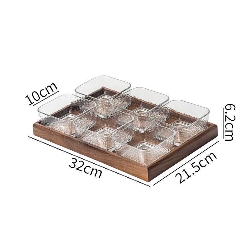 Walnut Wood Snack & Dried Fruit Platter
